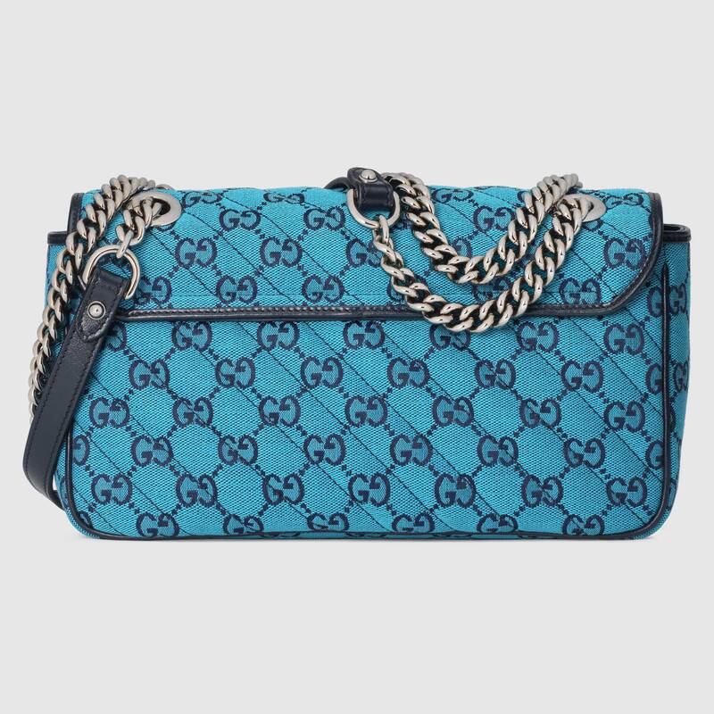 Gucci GG Marmont Small Matelasse Shoulder Bag 443497 Blue